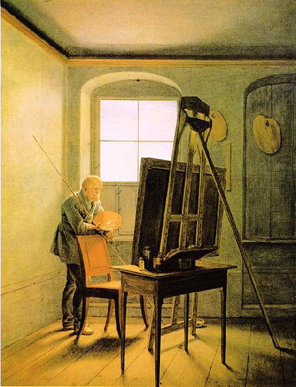 Georg Friedrich Kersting Caspar David Friedrich in seinem Atelier china oil painting image